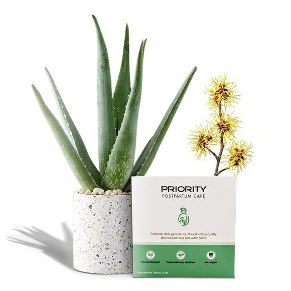 Aloe Vera &Witch hazel infused postpartum pads - Picture 1 of 3